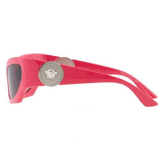 Versace Dark Grey Cat Eye Ladies Sunglasses Authentic Pink