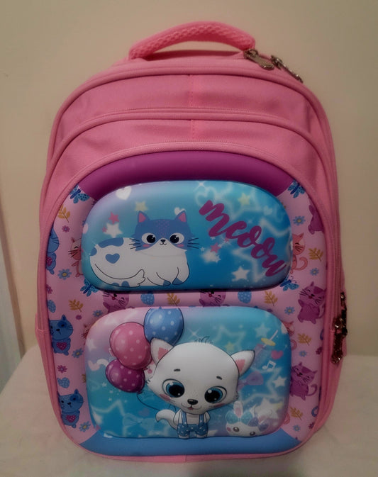 Girls Backpack - 16'' Stylish Assorted Colors | Back to School | Brand New | 3 D